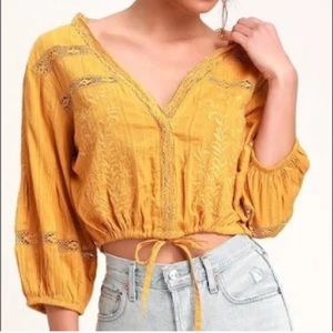 Brand: Free people Style: Peasant blouse with tie in front Size: S